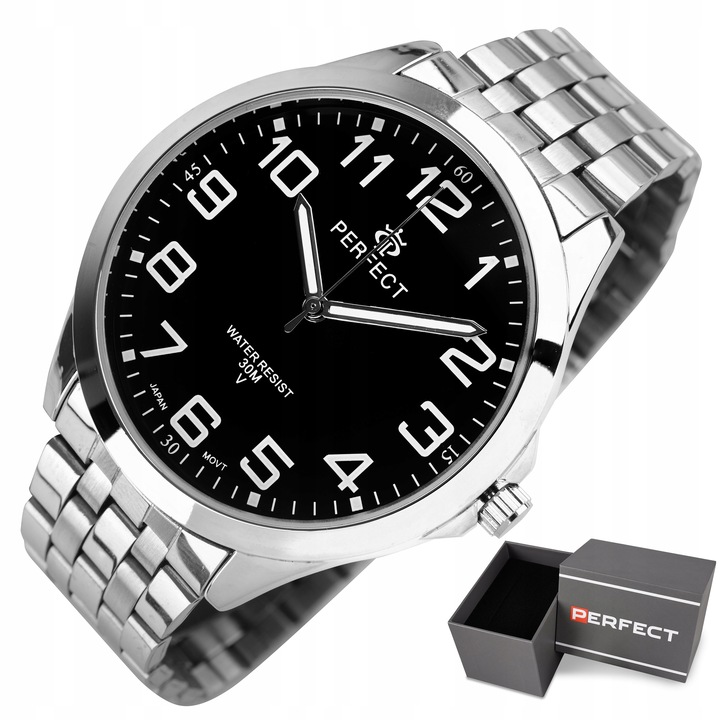 Zegarek Męski PERFECT RAGNAR duże cyfry+PUDEŁKO