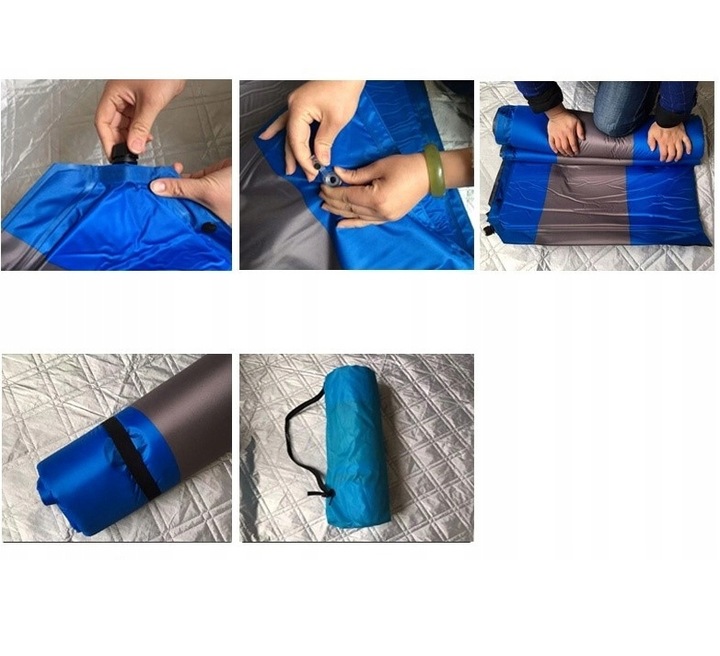 MATA SAMOPOMPUJĄCA Z PODUSZKĄ MATERAC karimata kempingowa POD NAMIOT BIWAK