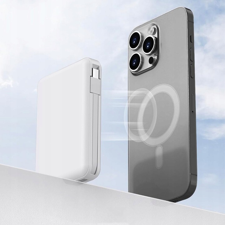 10000MAH MAGNETYCZNA MAGSAFE POWER BANK USB-C SZYBKIE ŁADOWANIE DLA IPHONE