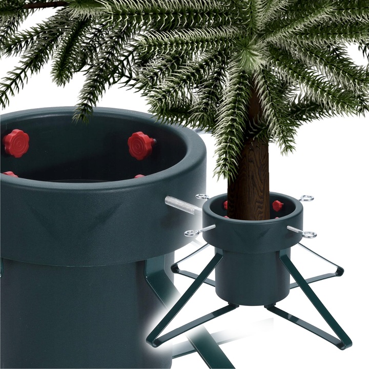 Stojak na choinkę zielony 1,8 - 2L na WODĘ REGULOWANY Choinkowy Choinka