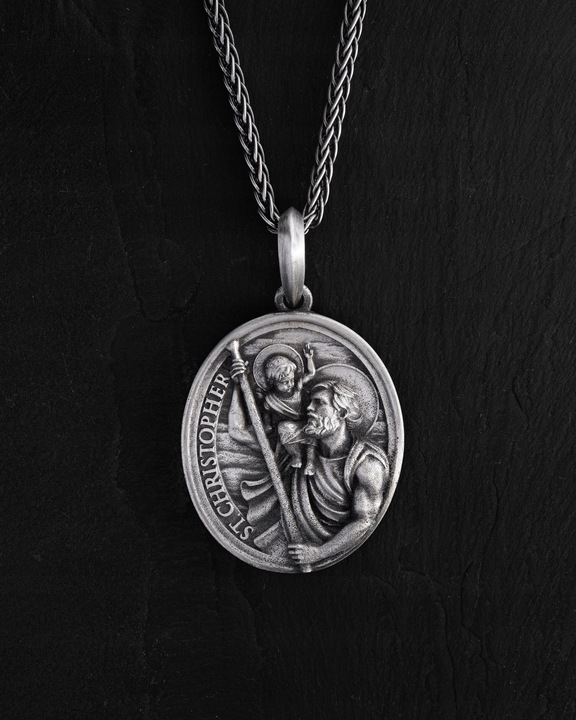 Srebrny wisiorek ST. CHRISTOPHER