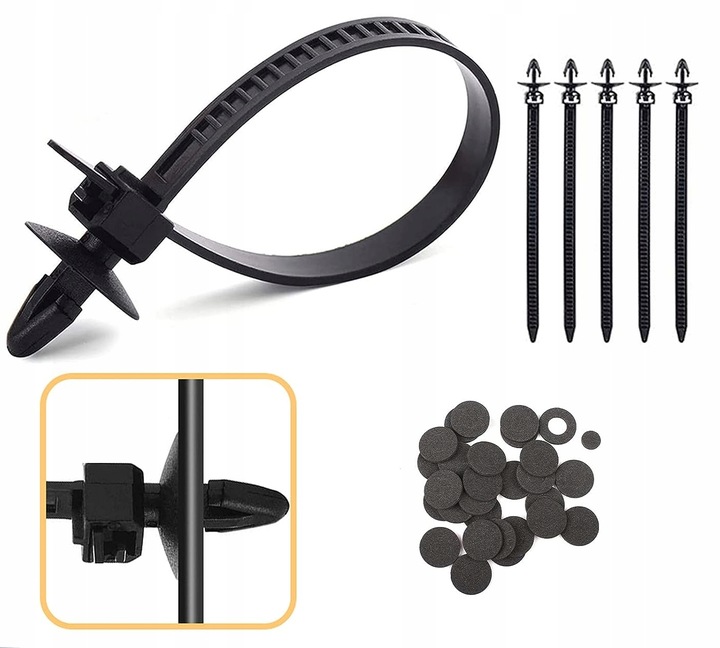 SPINKI SAMOCHODOWE KLIPSY KOŁKI DO AUTA TAPICERKI 680 SZTUK 5x NARZĘDZIA