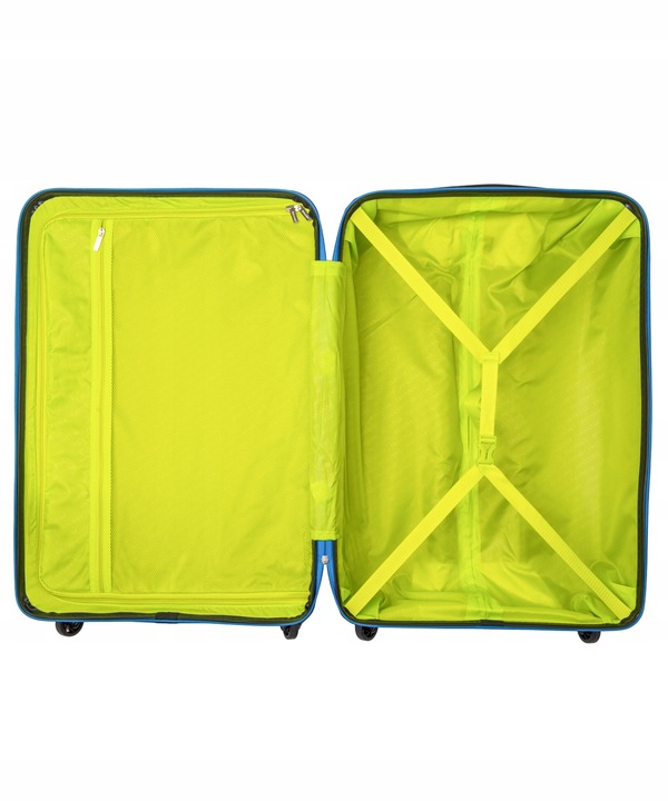 Walizka Duża Podróżna Na Kółkach Twarda ABS PUCCINI Niebieska ABS018A7