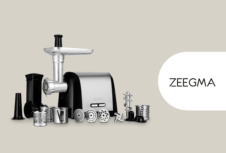 Maszynka do mielenia mięsa ZEEGMA szatkownica nadziewarka kiełbasy 3 sita