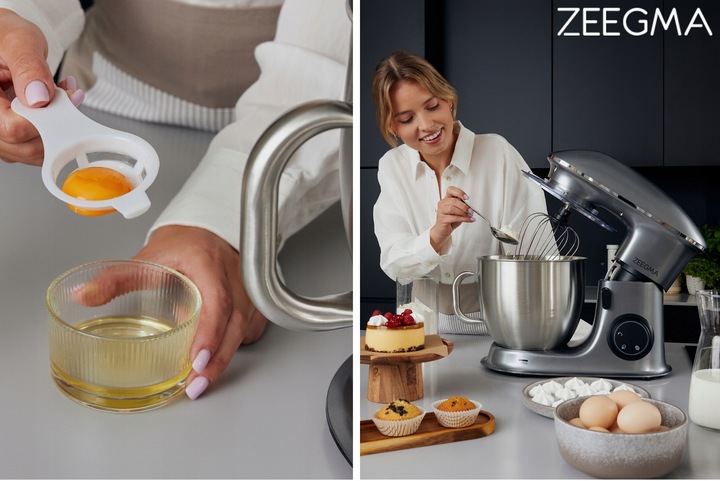 ROBOT Kuchenny Planetarny MIKSER 2200W XXL Duży Misa 6,5l 3 Końcówki