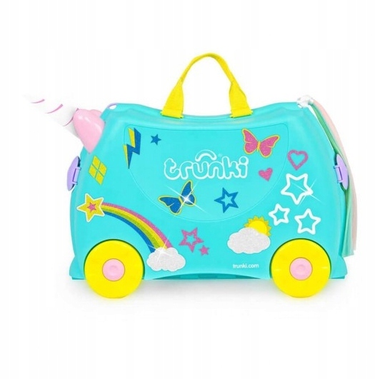 Trunki Jeżdżąca walizeczka Trunki - Jednorożec Una + naklejki