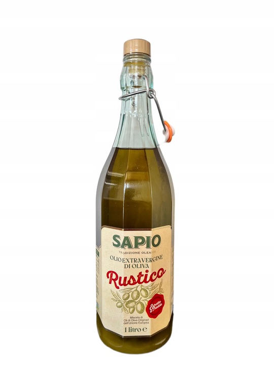 Oliwa z oliwek Extra Virgin 1L NIEFILTROWANA Świeża - Rustico SAPIO