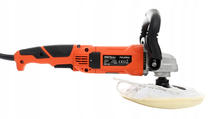 2 x POLERKA ELEKTRYCZNA 2600W z regulacją obrotów 500-3800 obr/min - Kraft&