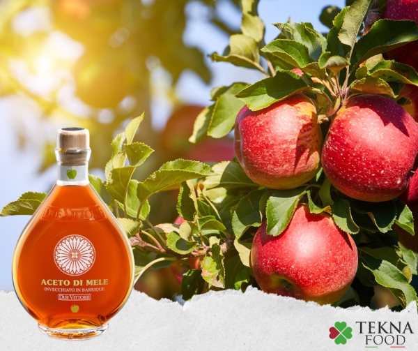 Ocet jabłkowy DUE VITTORIE beczkowany NIEFILTROWANY naturalnie słodki 500ml