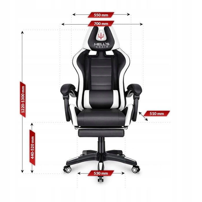 FOTEL GAMINGOWY DLA GRACZA BIUROWY HELL'S