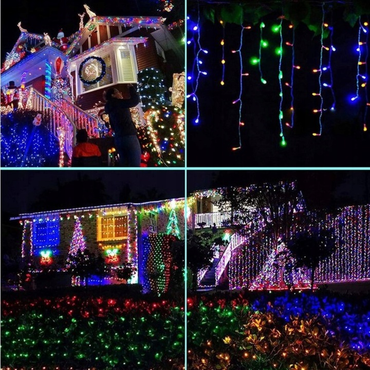 SOPLE 300 LED LAMPKI ZEWNĘTRZNE IP44 STAŁE + FLASH ŚWIATEŁKA MULTIKOLOR