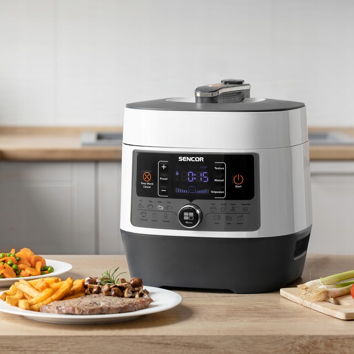 Multicooker szybkowar elektryczny 1000W 5,7L 14 PROGRAMÓW Sencor SPR 3600WH