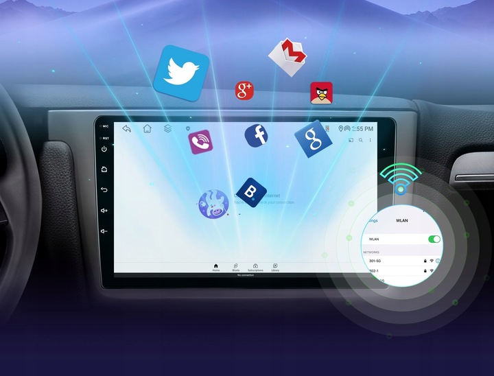 RADIO SAMOCHODOWE 2 DIN ANDROID 13 CARPLAY WIFI SIM GPS MAPY RDS DOTYKOWE