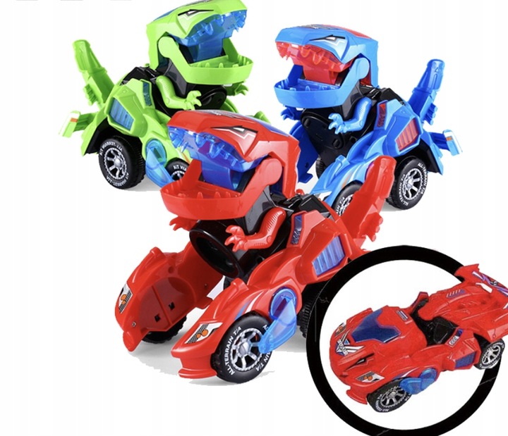 AUTO ROBOT DINOZAUR TRANSFORMUJĄCE AUTKO BOT 2w1