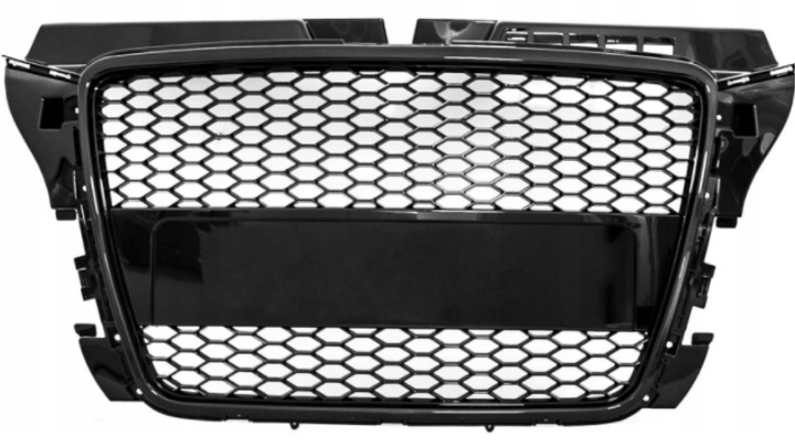 grill atrapa audi a3 8p 08-12 rs look black polysk