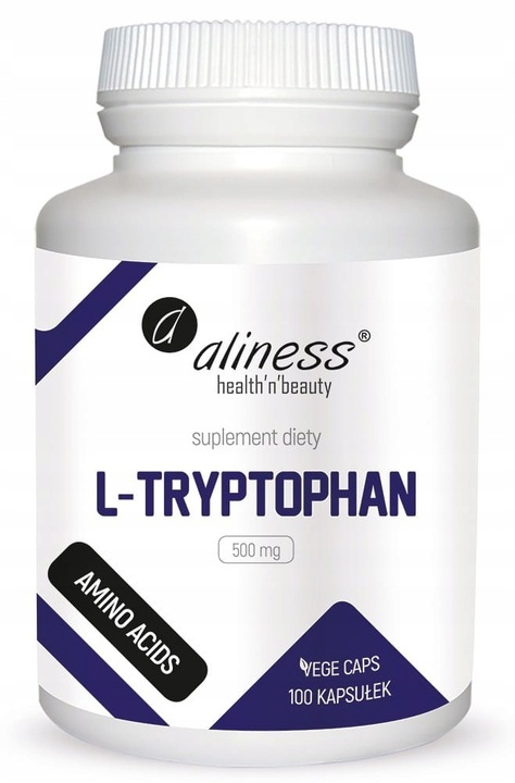 L-Tryptofan - 500 mg - 100 kaps. - Aliness