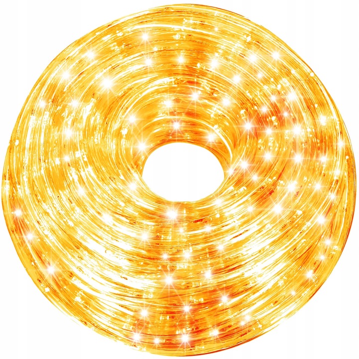 WĄŻ ŚWIETLNY ZEWNĘTRZNY 480 LED LAMPKI CHOINKOWE IP44 20m PROGRAMATOR BIAŁE