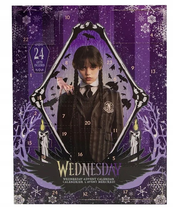 WEDNESDAY KALENDARZ ADWENTOWY 24 PREZENTY ORYGINALNY CINEREPLICAS 2024