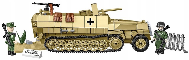 Klocki COBI 3130 transporter opancerzony Half-Track Sd.Kfz. 251/10