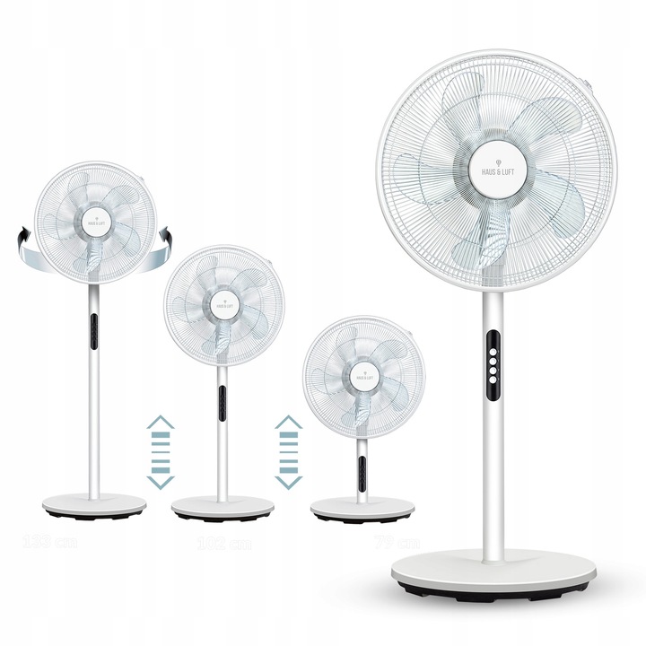 Wentylator stojący podłogowy wiatrak biały 3w1 Haus & Luft HL-WP-01