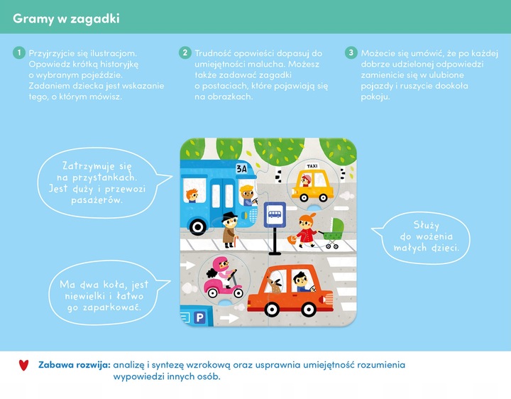 Czuczu Układanki z dziurką Pojazdy