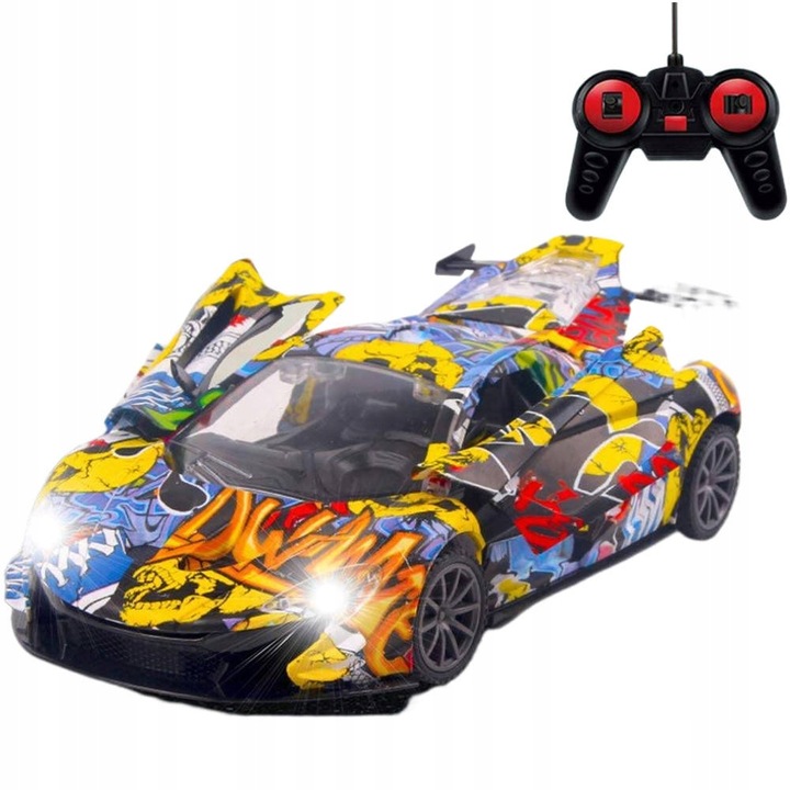 Lamborghini SAMOCHÓD ZDALNIE STEROWANY AUTO R/C PILOT Graffiti DRIFT Drzwi