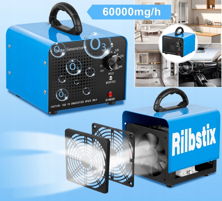 GENERATOR OZONU OZONATOR PROFESJONALNY 60000mg/h