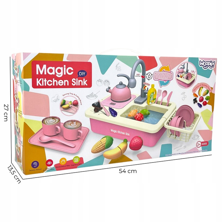 ZLEWOZMYWAK KUCHNIA 2w1 KRAN OBIEG WODY ZLEW DO MYCIA NACZYŃ PALNIK WOOPIE