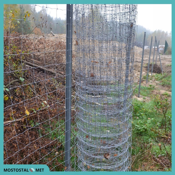 SIATKA LEŚNA ogrodzeniowa 180/19/10L 25mb oczka KWADRATY 10x10 GĘSTA gratis