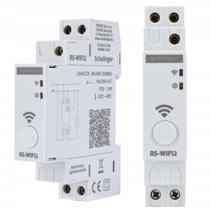 ASTRONOMICZNY PROGRAMATOR CZASOWY WIFI JEDNOKANAŁOWY 48-240V TUYA