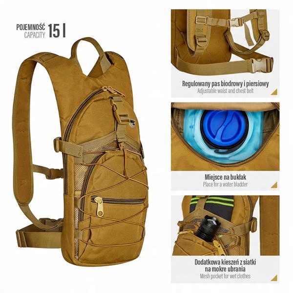 PLECAK CRAB NILS CAMP NC1732 BRĄZOWY 15 L