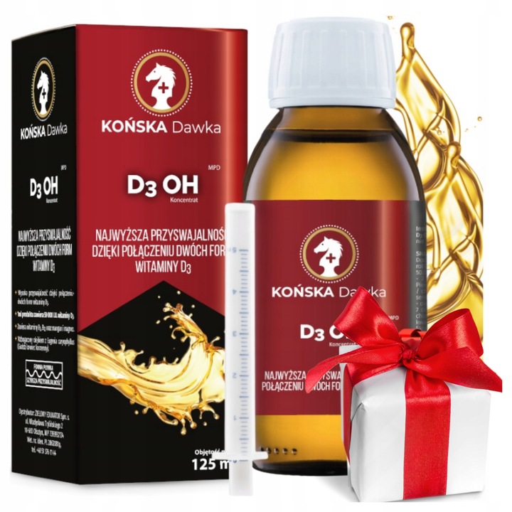 Witamina D3 OH B3 B12 mangan magnez w płynie CARSKA WITAMINA Końska Dawka