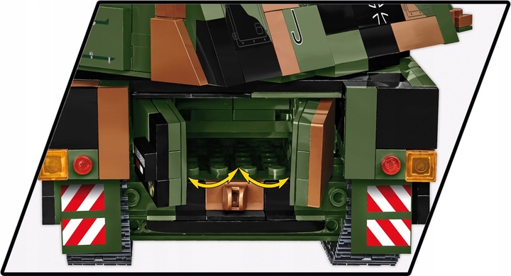 KLOCKI COBI 2628 Czołg PANZERHAUBITZE 2000 Niemiecka Samobieżna haubica