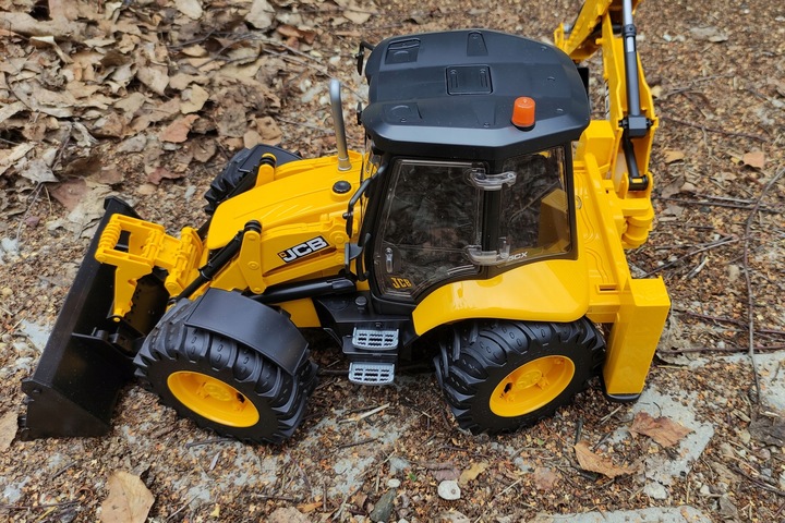 Duży model Koparko - Ładowarka JCB 5CX eco - Ruchome Części - Bruder 02454