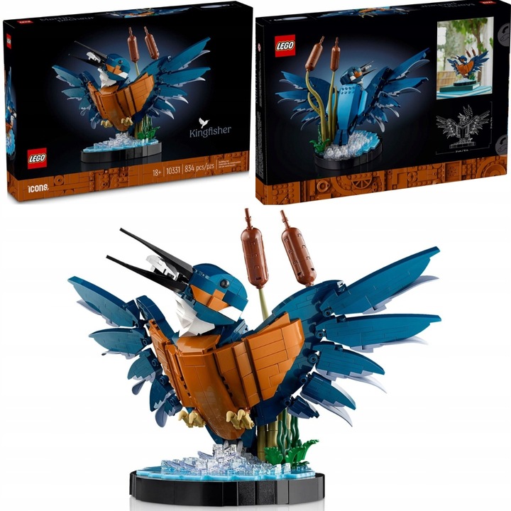 LEGO ICONS 10331 Ptak Zimorodek Model Lego Dla Dorosłych