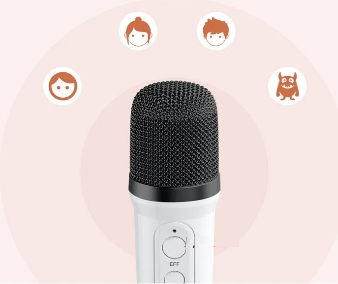 BEZPRZEWODOWY ZESTAW DO KARAOKE DLA DZIECI BLUETOOTH GŁOŚNIK + 2 MIKROFONY