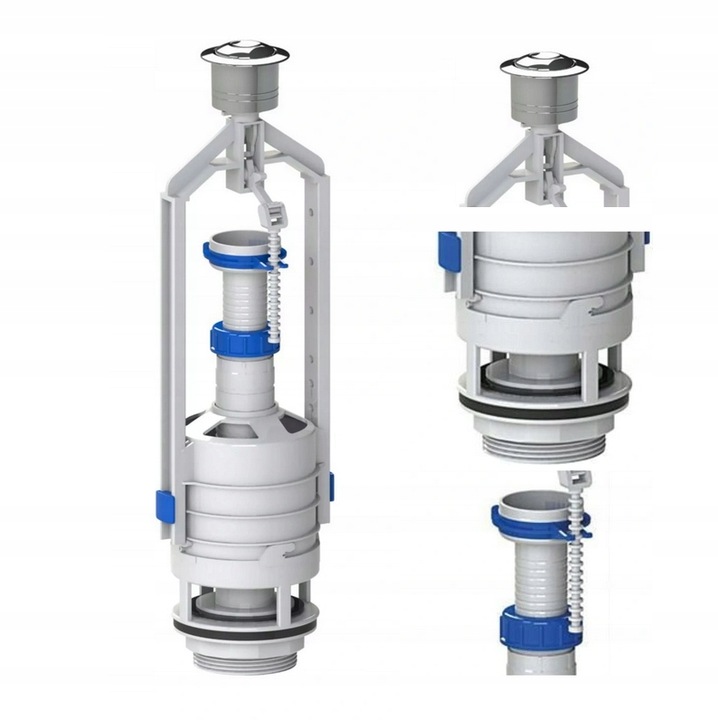 Zawór Spustowy do Spłuczki CERSANIT ROCA KOŁO Start + Zestaw Naprawczy WC