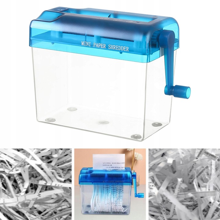 Ręczna niszczarka do papieru Niszczarka ręczna Mini niszczarka do papieru