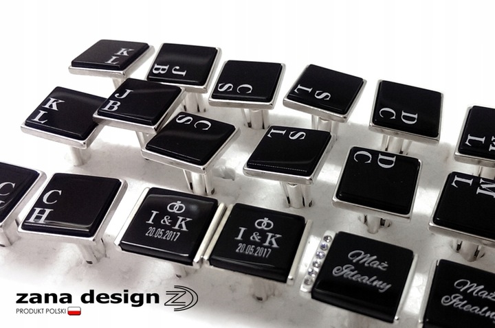 Prezent z grawerem | Spinki do mankietów | Srebro
