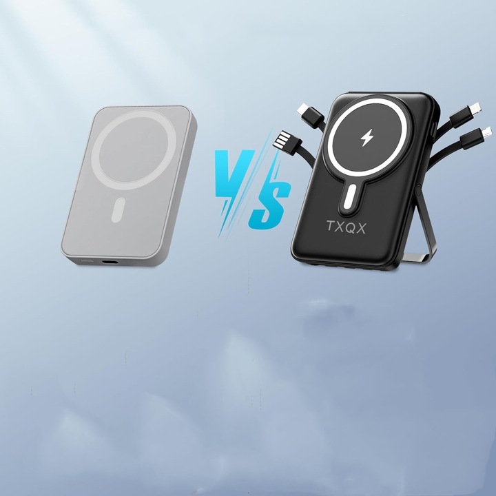 SZYBKI BEZPRZEWODOWY POWER BANK z MagSafe INDUKCYJNY PODSTAWKA 10000mAh