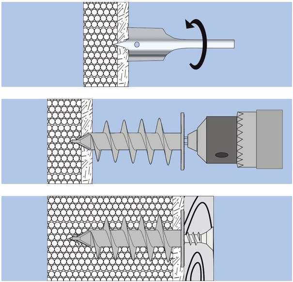 Kołki Kołek do styropianu FIDO-50 PRIEN do folii kubełkowej styropianu 100