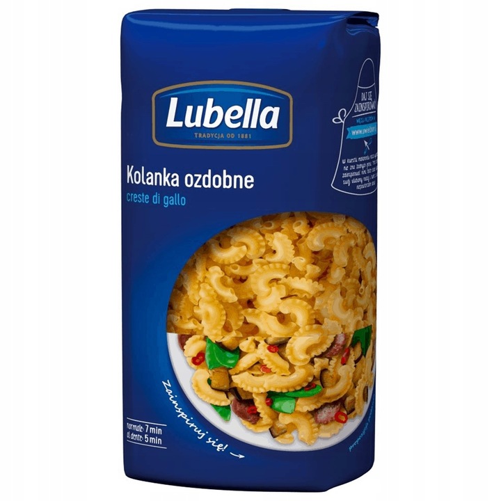 6 x 400g Lubella Makaron KOLANKA Ozdobne