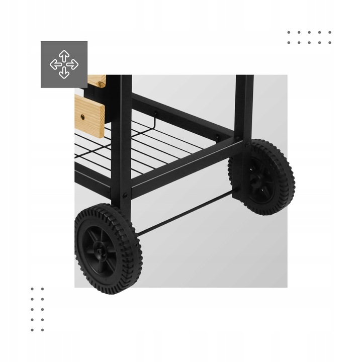 GRILL Z POKRYWĄ OGRODOWY WĘGLOWY DUŻY MARK ADLER ROAST 8.0 NA KÓŁKACH