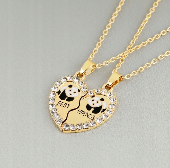 ŁAŃCUSZKI DLA PRZYJACIÓŁEK BFF PRZYJACIÓŁKI PANDA