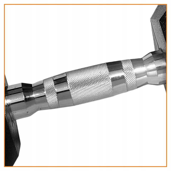 HANTLA HEX - HANTLE ŻELIWNE STALOWE GUMOWANE - 10 kg - PROFESJONALNE