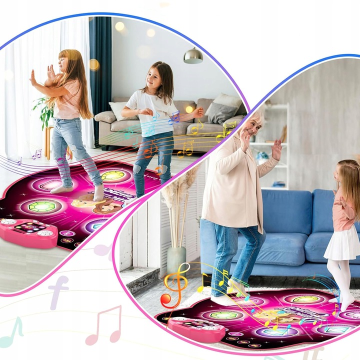 MATA DO TAŃCA ELEKTRONIKA Z MUZYKĄ BLUETOOTH DLA DZIECI PREZENT URODZINOWY