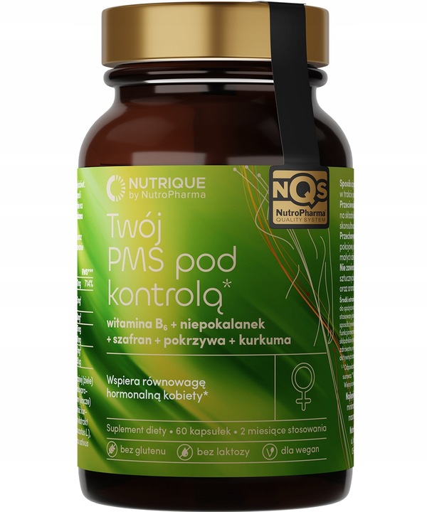 Suplement diety - Twój PMS pod kontrolą* - 60 kapsułek - Nutrique