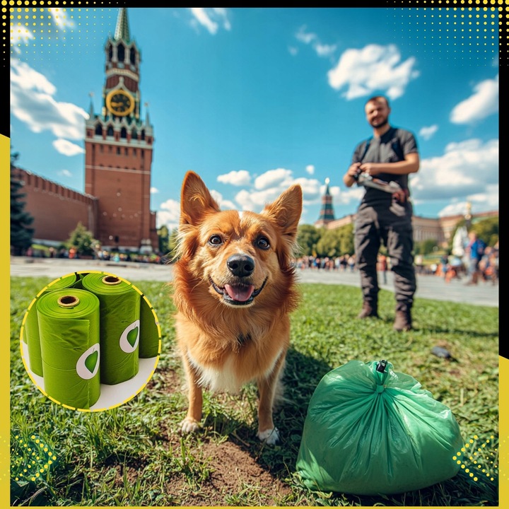 WORECZKI Na Psie Odchody BIODEGRADOWALNE Worki na Kupy BIO + ETUI 360 sztuk