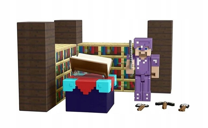 MINECRAFT ZESTAW MAGICZNY POKÓJ FIGURKA STEVE GYB6