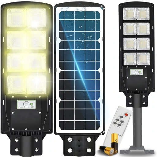 LAMPA SOLARNA ULICZNA LED Z CZUJNIKIEM RUCHU 360W